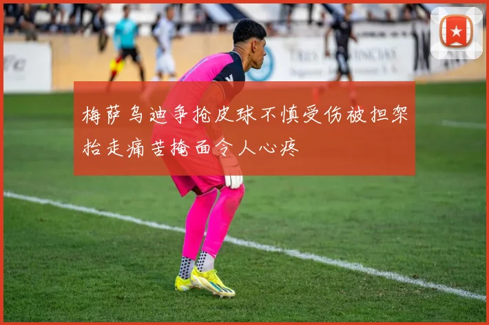 梅萨乌迪争抢皮球不慎受伤被担架抬走痛苦掩面令人心疼